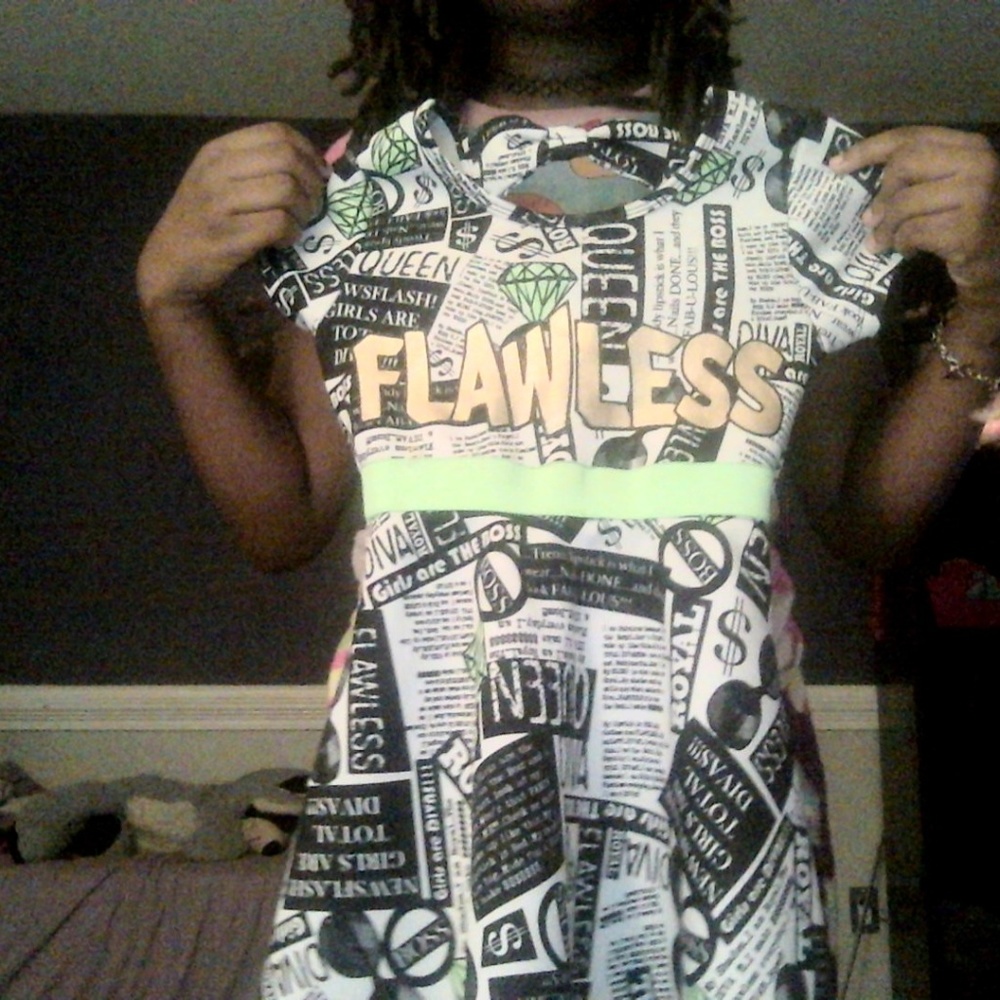 black and white flawless children's dress